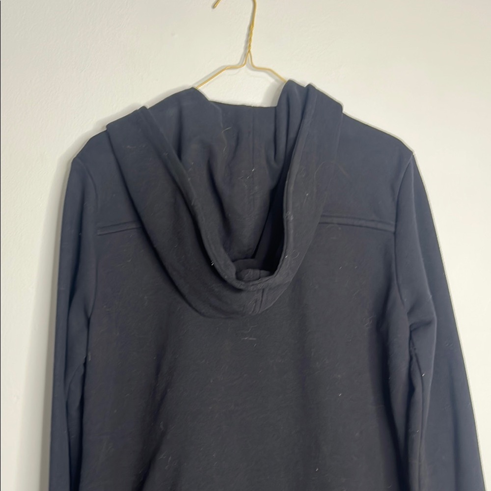 Black Double-Breasted Women's Coat - Picture 6 of 7